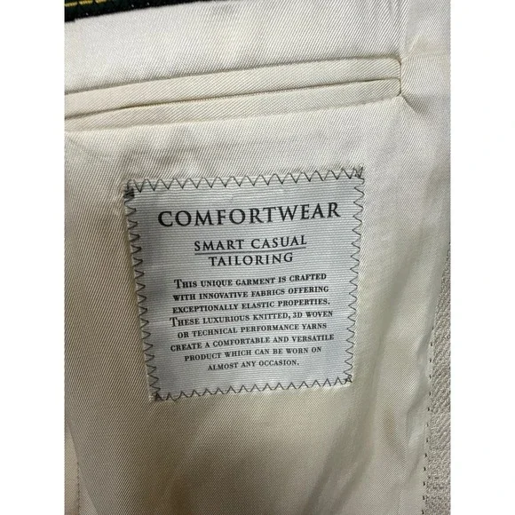 Jack Victor Loro Piana Jersey Blazer Mens Size 44 S Comfortwear Wool Linen Silk Sport Coats & Blazers